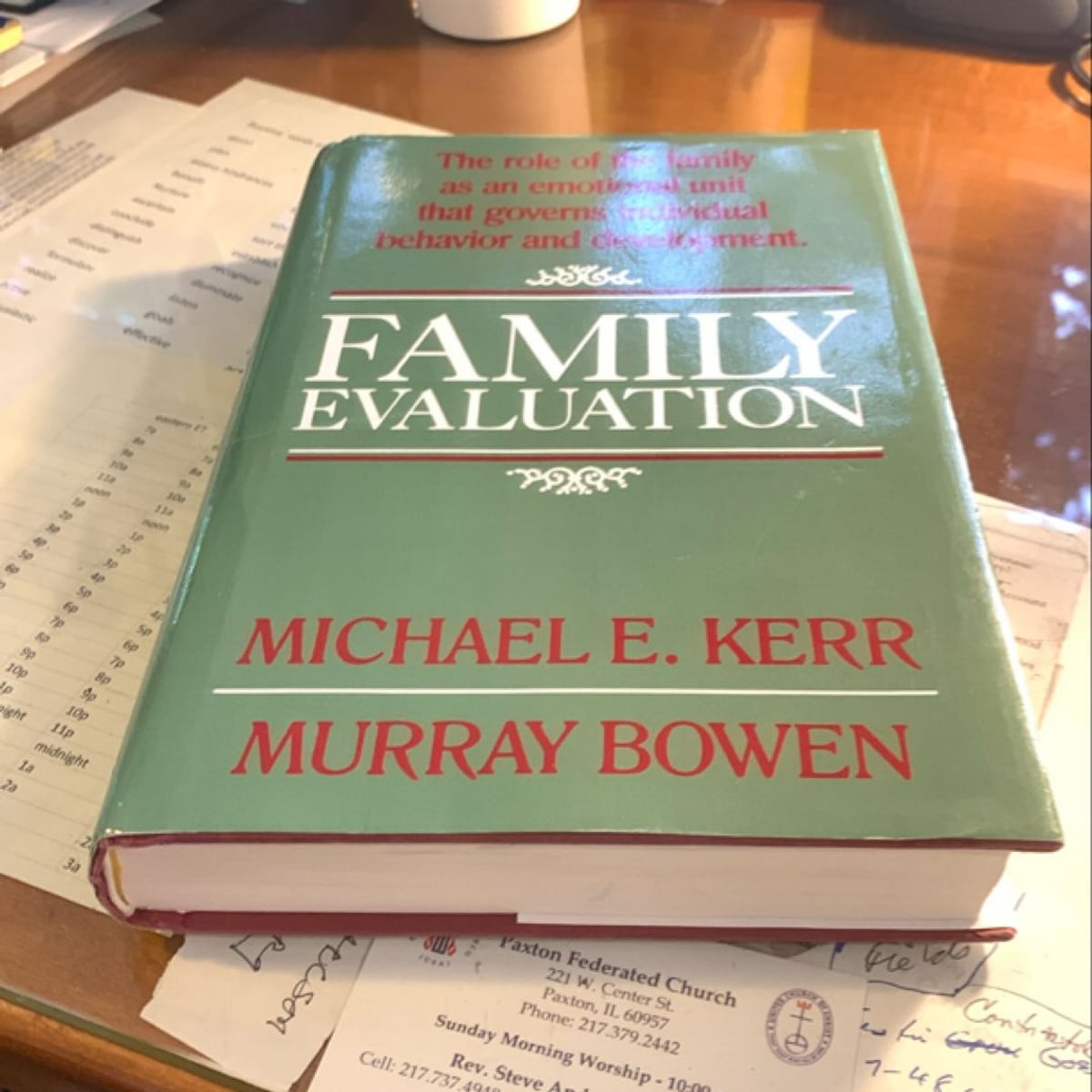 Family evaluation by michael e kerr murray bowen