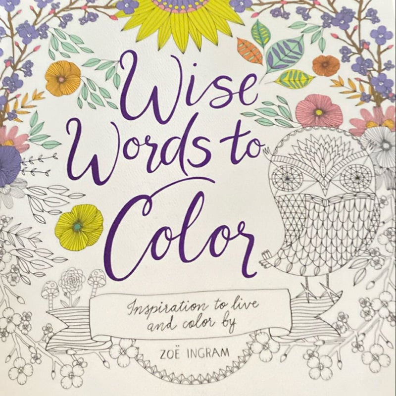 Wise Words to Color