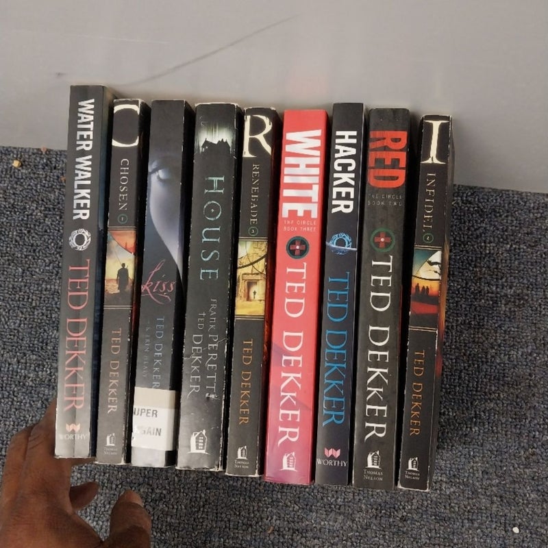 Red.  Lot of 9 Books