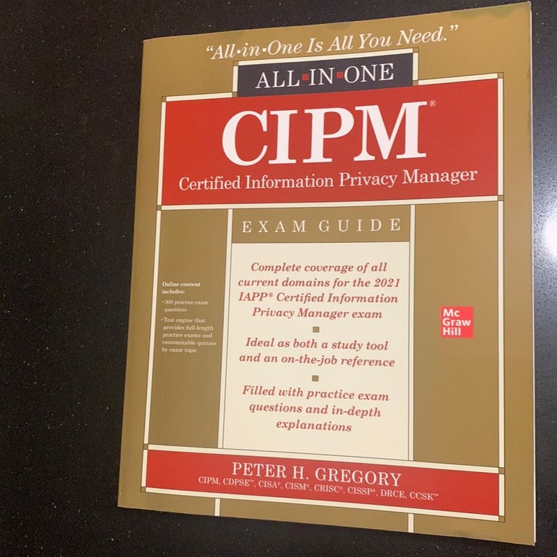 CIPM Certified Information Privacy Manager All-In-One Exam Guide