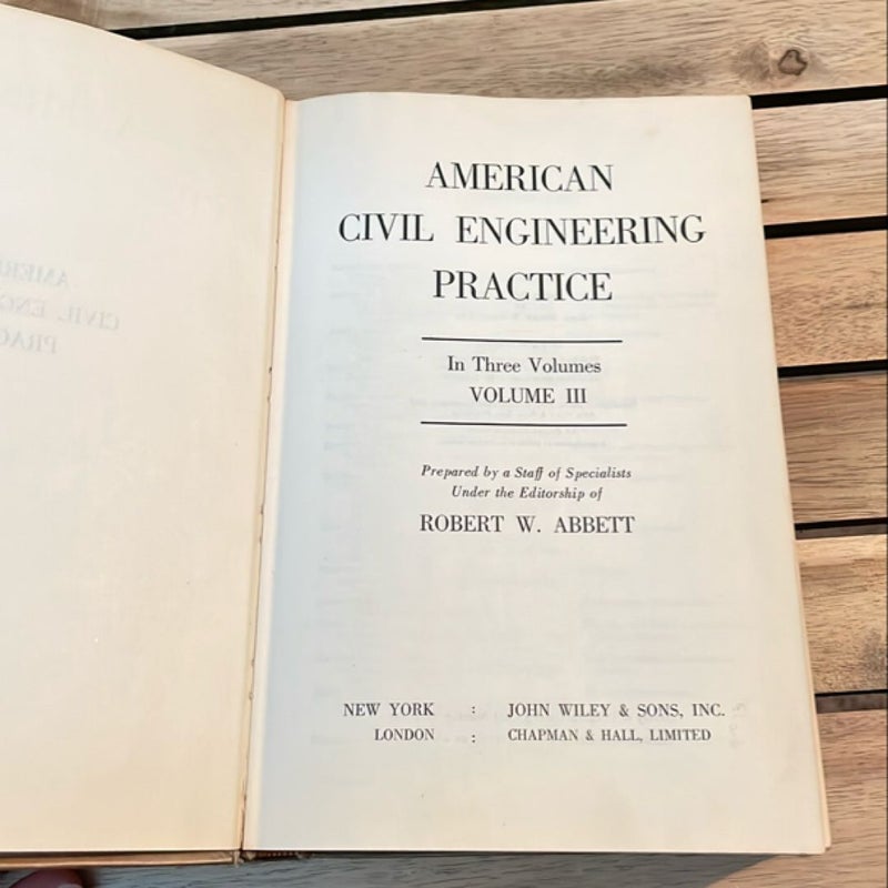 American Civil Engineering Practice (1956)