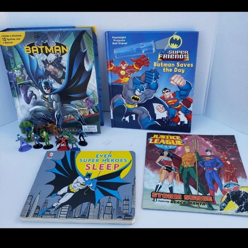 DC Super Heroes Batman Justice League Childrens Books Lot Of 4