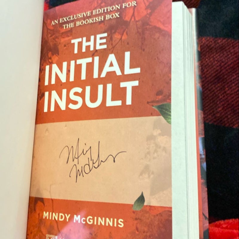 The Initial Insult - bookish box edition