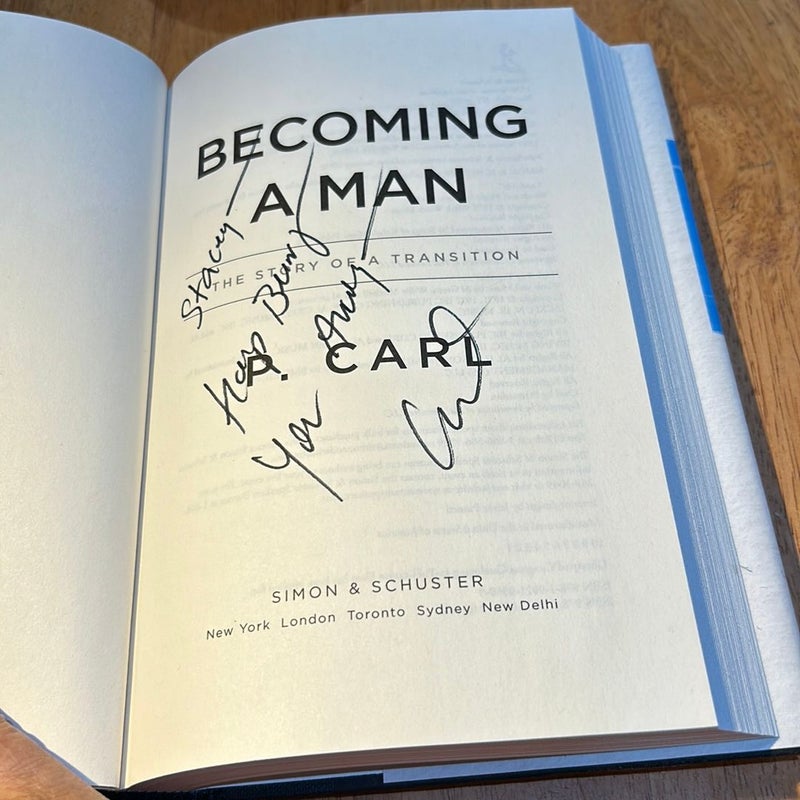 Signed 1st ed./1st * Becoming a Man