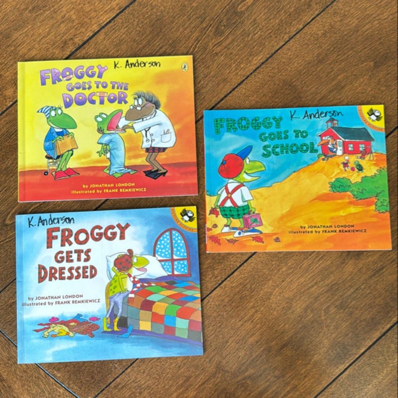 Lot of 3 Froggy Books