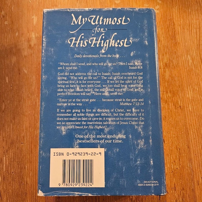 My Utmost for His Highest