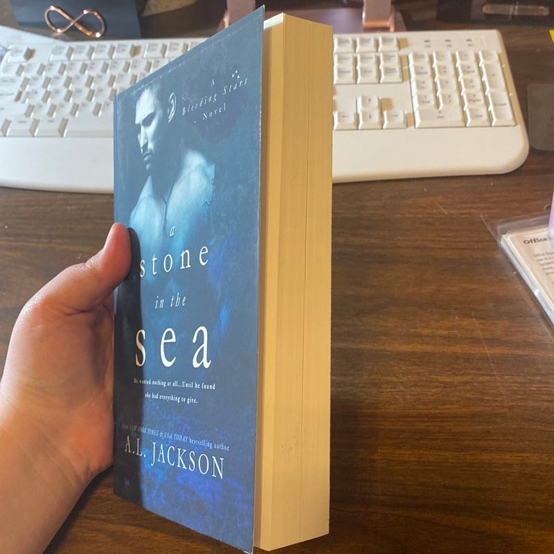 A Stone in the Sea -OOP Cover -SIGNED(personalized to Diana)