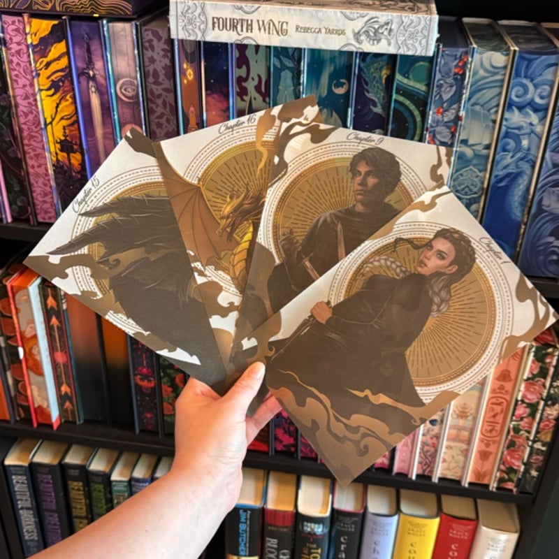 Fourth Wing Bookish Box SEALED OOP includes Page Overlays