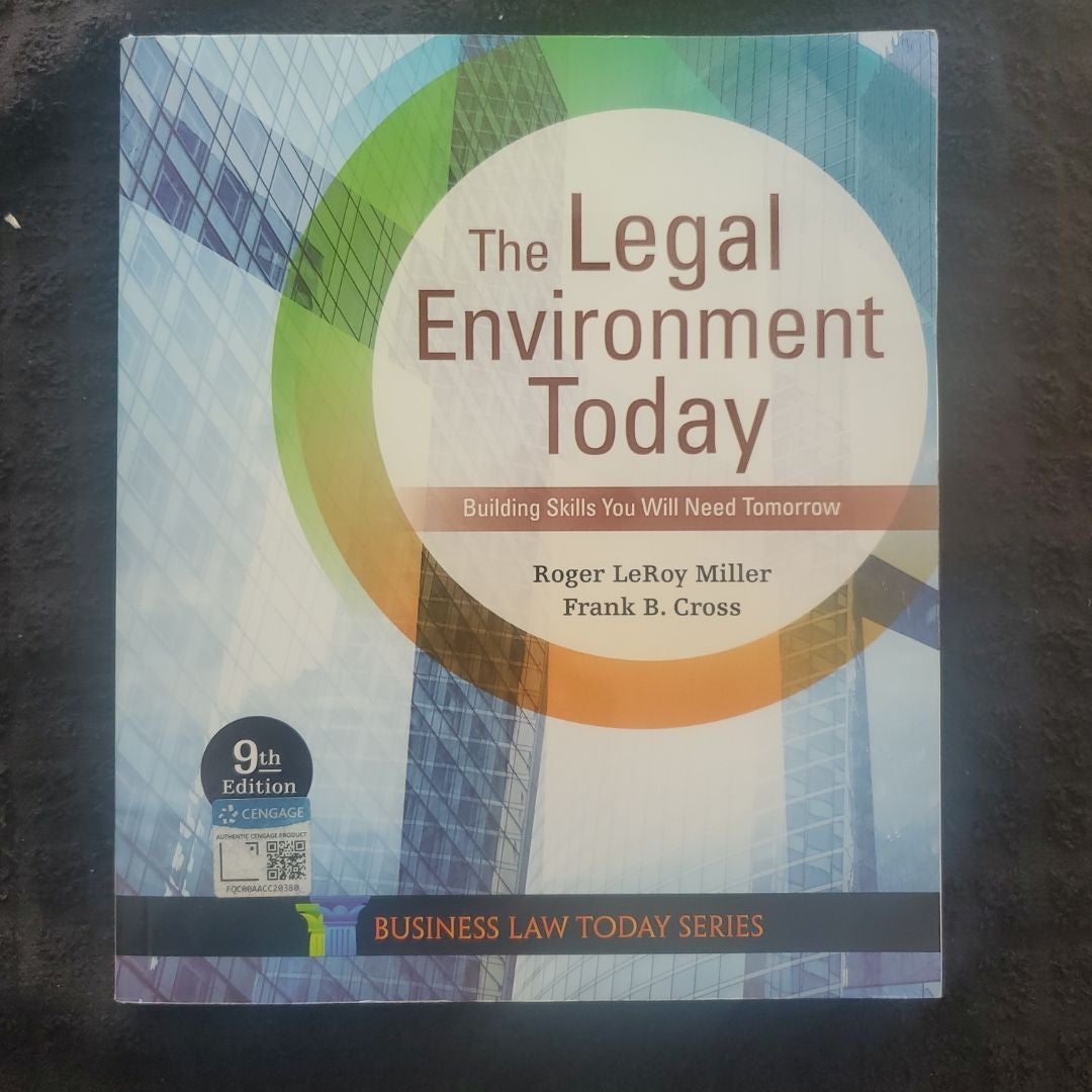 The Legal Environment Today