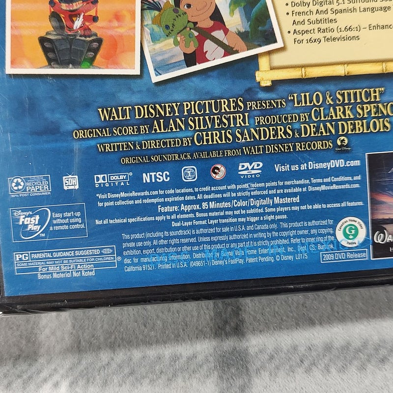 Lilo & Stitch movie dvds