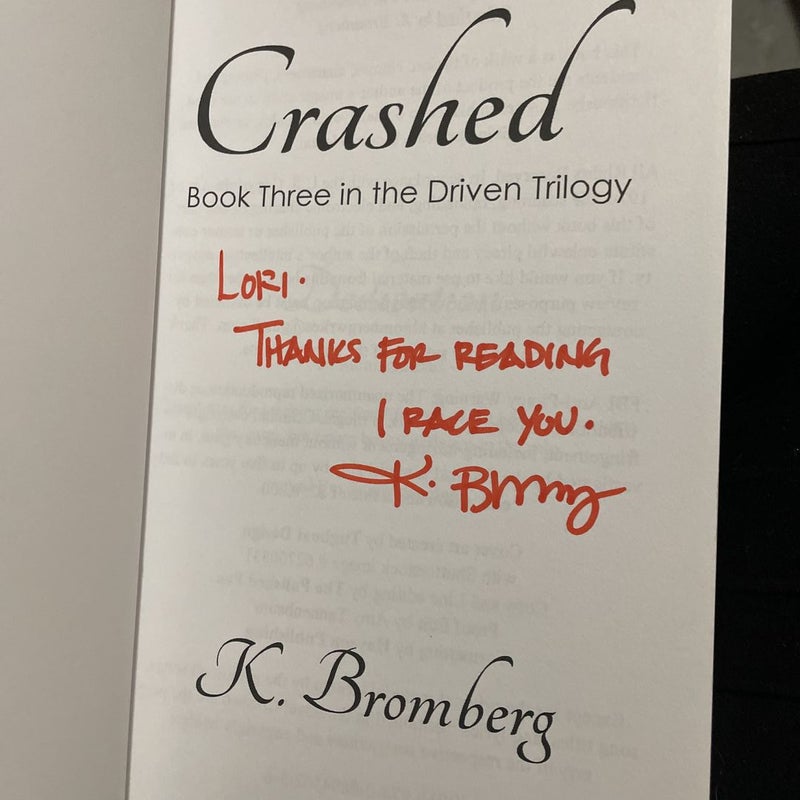 Crashed (signed/personalized)