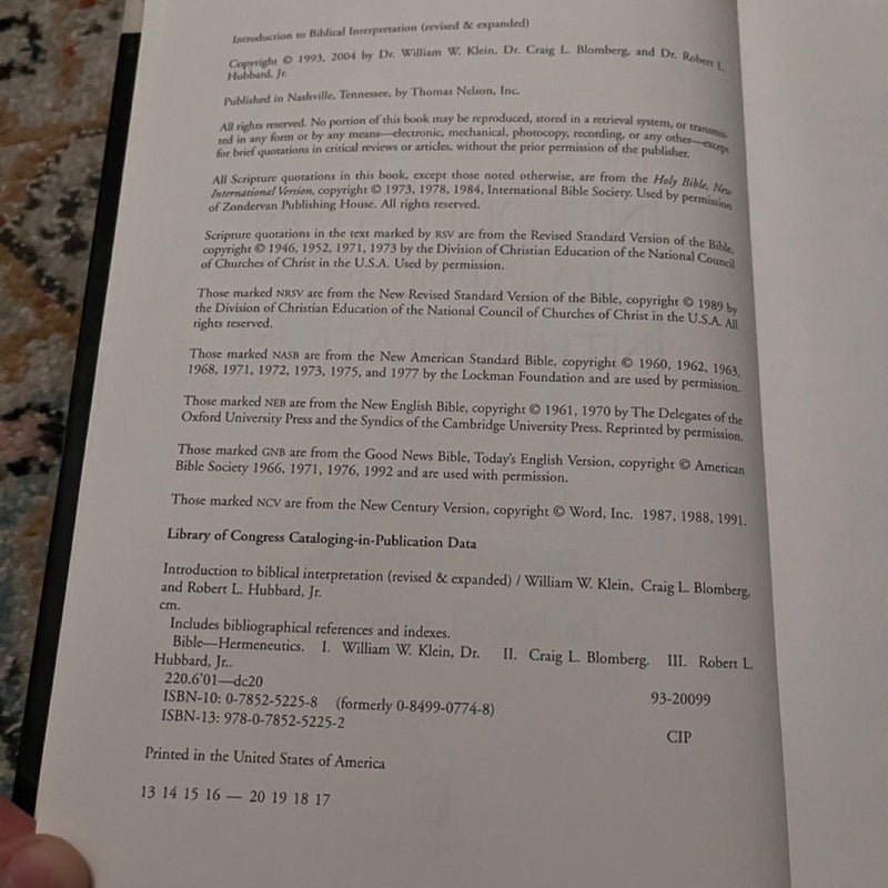 Introduction to Biblical Interpretation