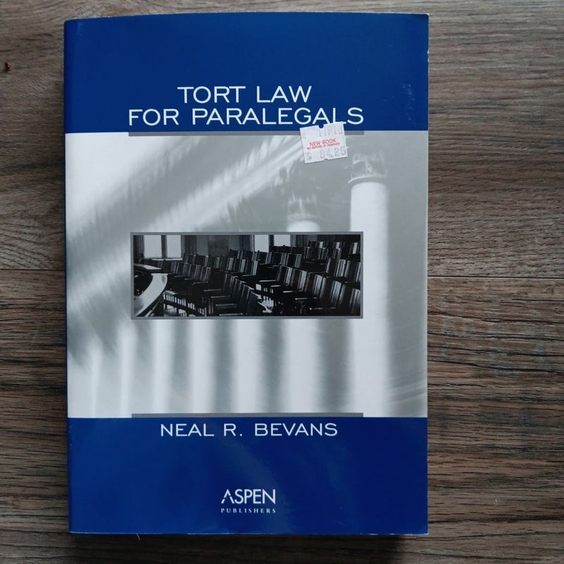Tort Law for Paralegals