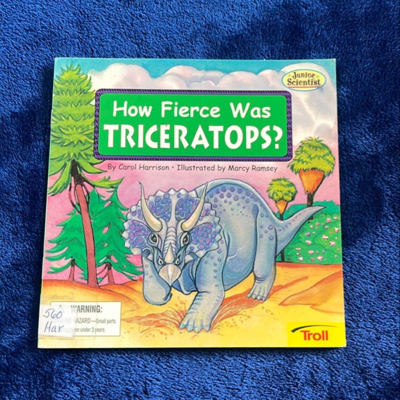 How Fierce was Triceratops?