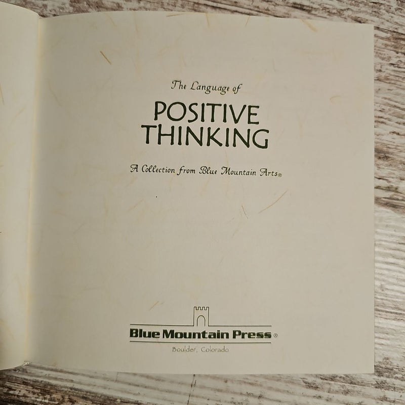 The Language of Positive Thinking