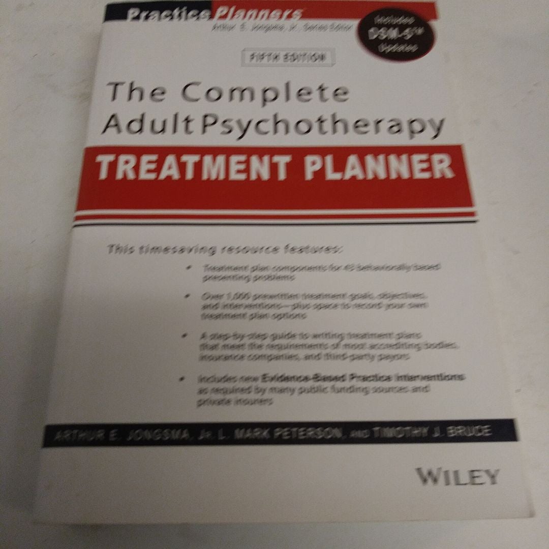 The Complete Adult Psychotherapy Treatment Planner