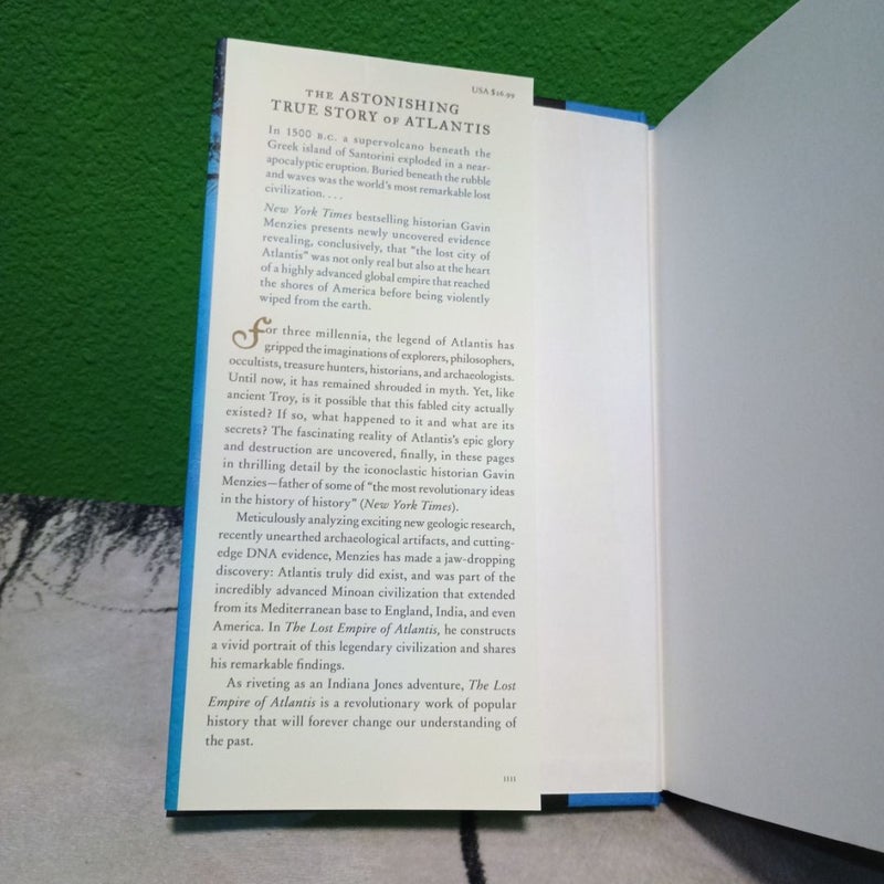 The Lost Empire of Atlantis - First Edition (Printing 1)