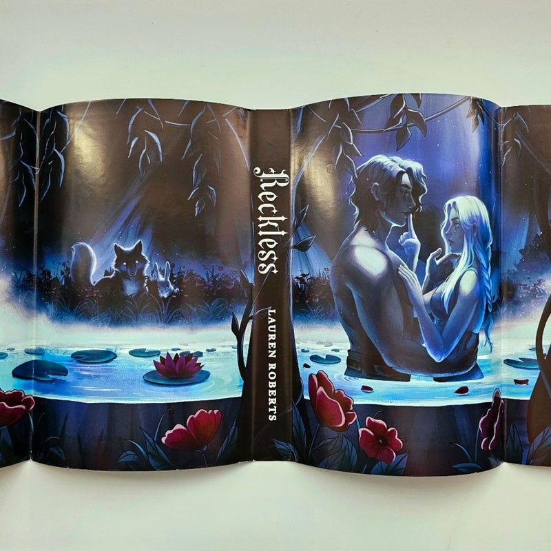 Powerless & Reckless Waterstones UK Exclusive Editions Sprayed Edge Dust Jacket Art