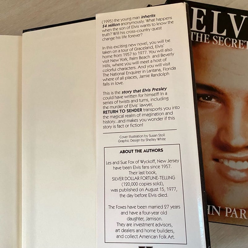 Lot of Two Elvis Presley Hardback Books - The Secret Files & Return to Sender