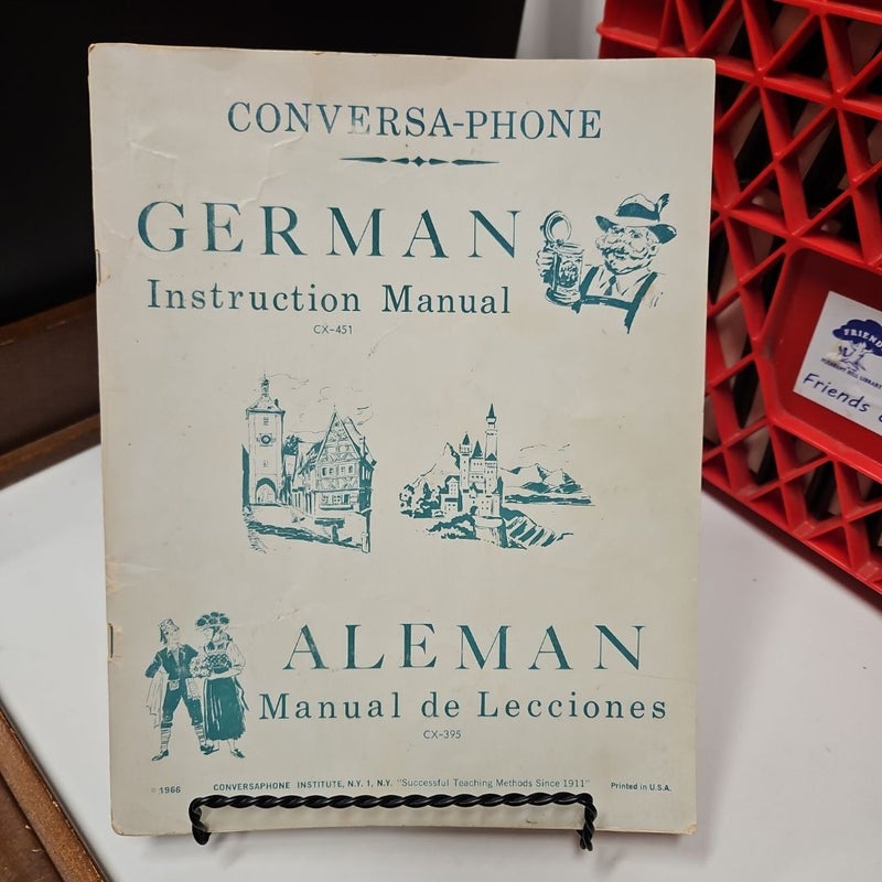 Conversa-Phone German Instruction Manual CX-451 1966 (PB062)