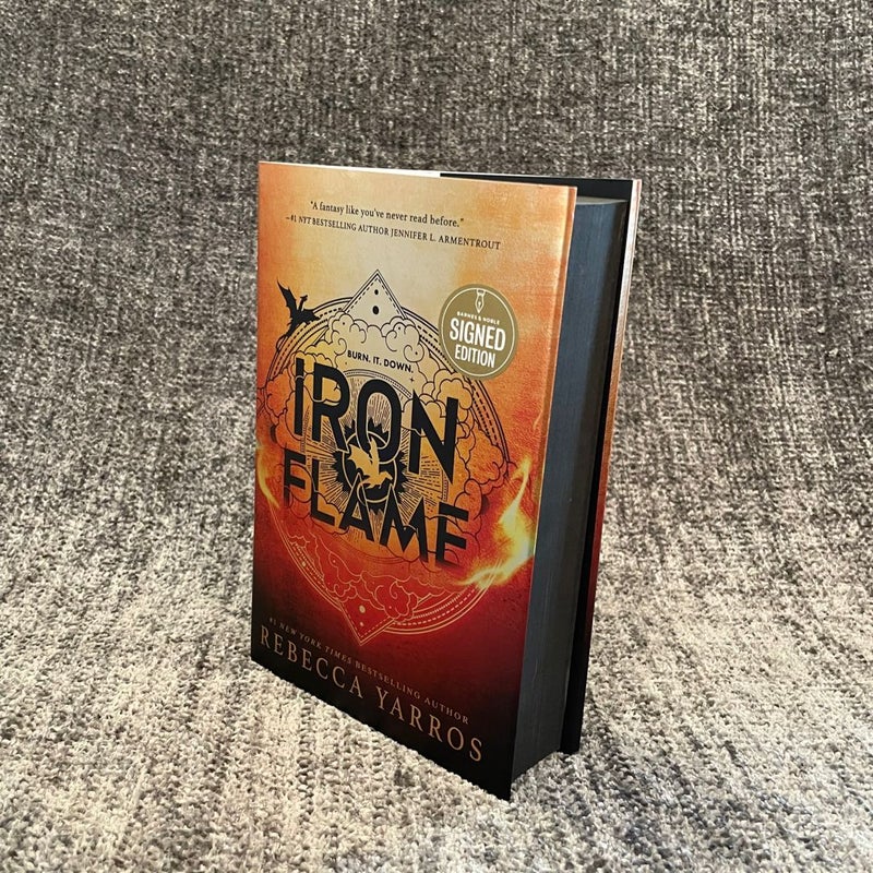 Iron Flame HAND SIGNED 1st edition 