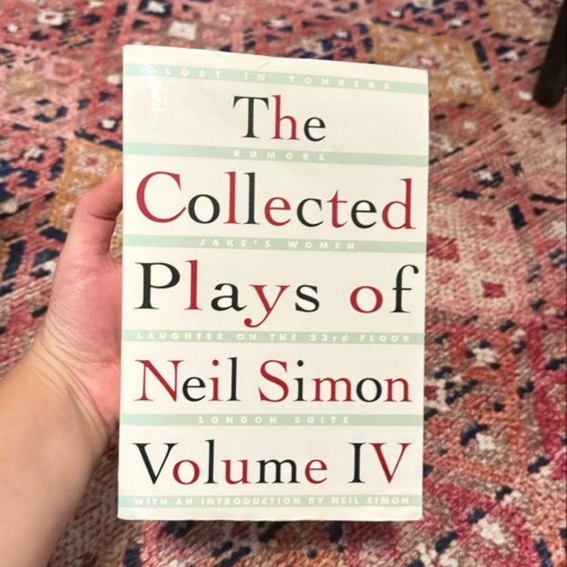 The Collected Plays of Neil Simon Vol IV