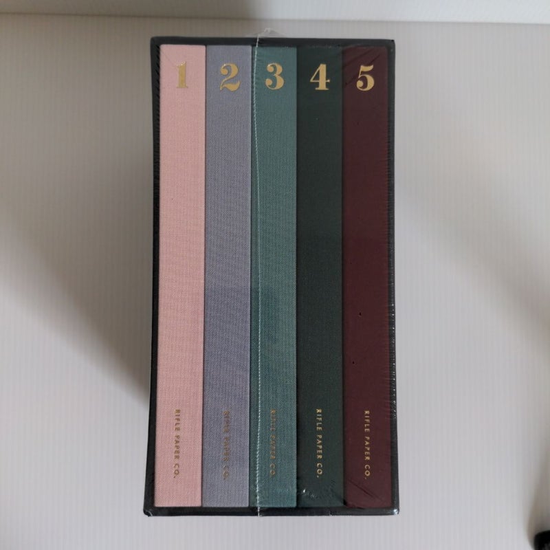 Rifle Paper Co 5-Year Hardcover Journal Set