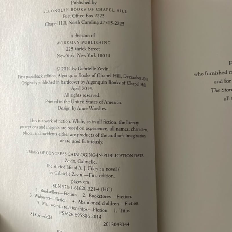 The Storied Life of A. J. Fikry