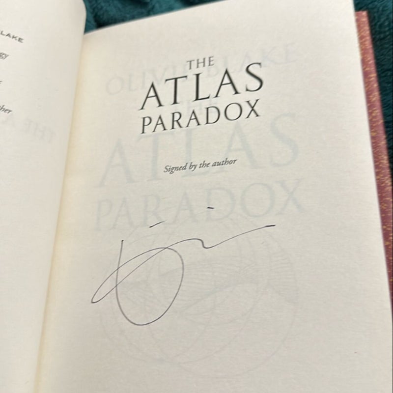 The Atlas Paradox Fairyloot edition SIGNED **Please look at description if interested in buying all 3!**