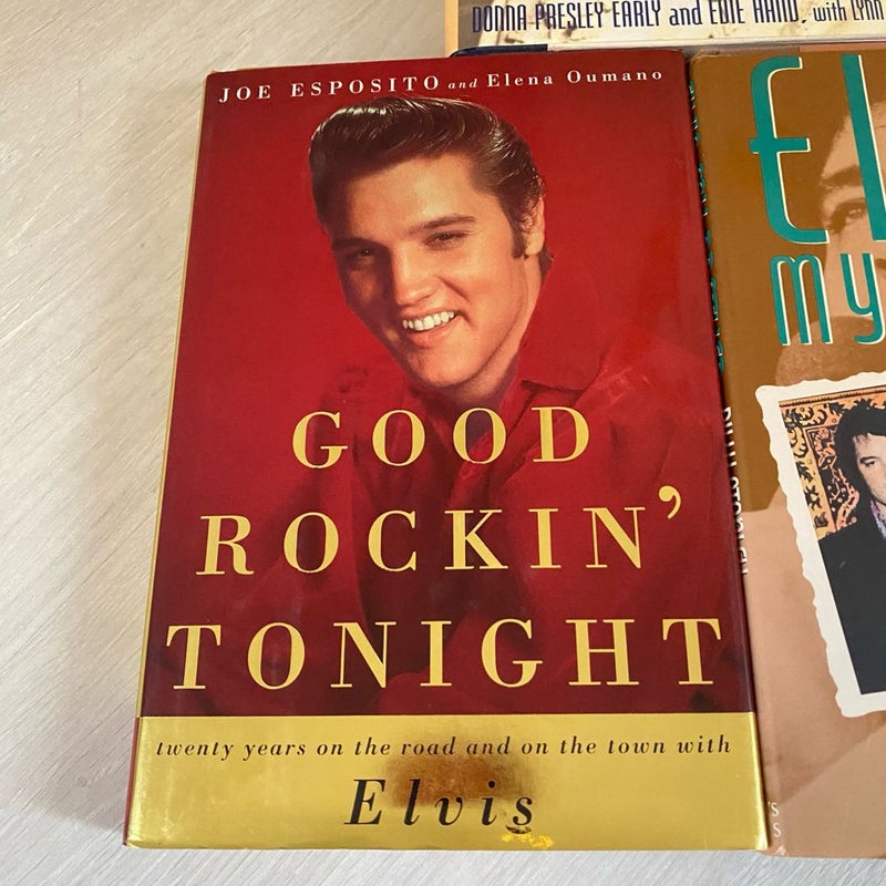 Lot of Three (3) Elvis Presley Hardback Books 1st Editions Biography