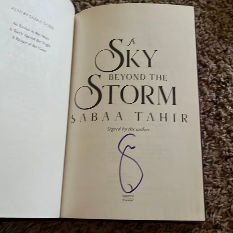 **SIGNED SPRAYED EDGES** A Sky Beyond the Storm