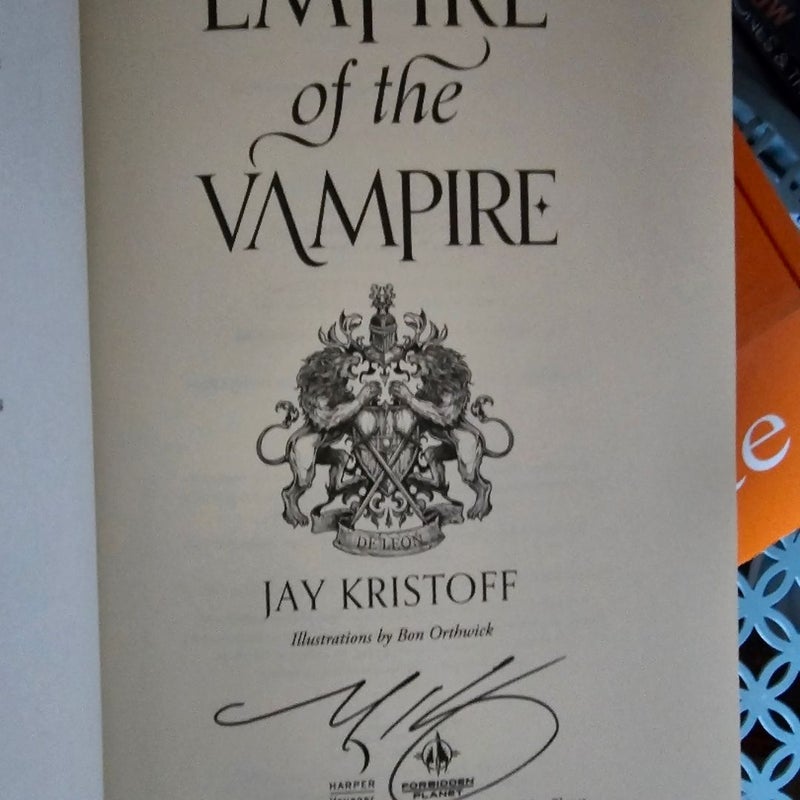 Empire of the Vampire signed