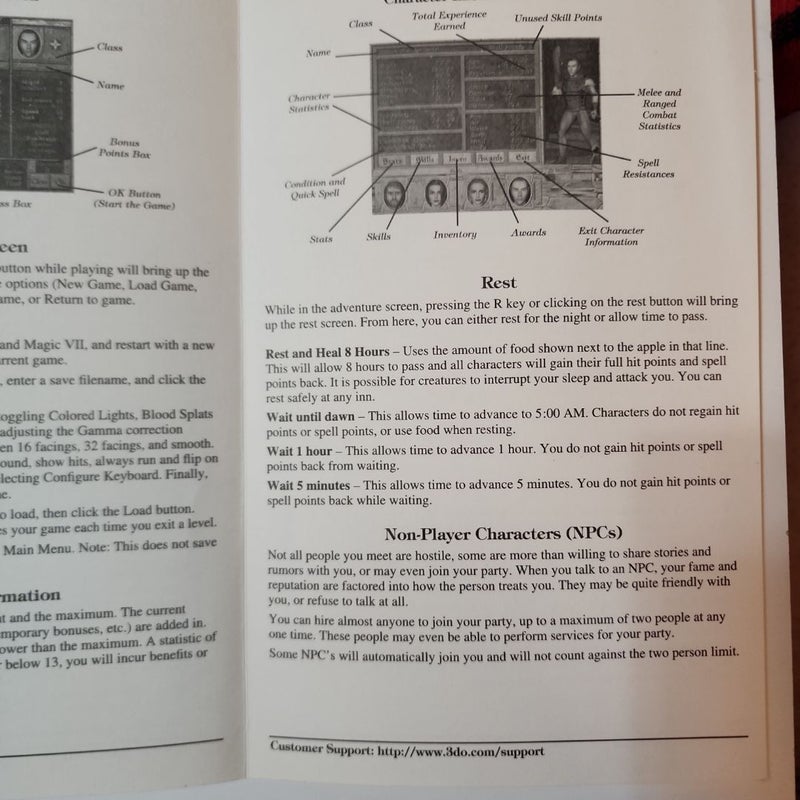 Might and Magic VII pamphlet 