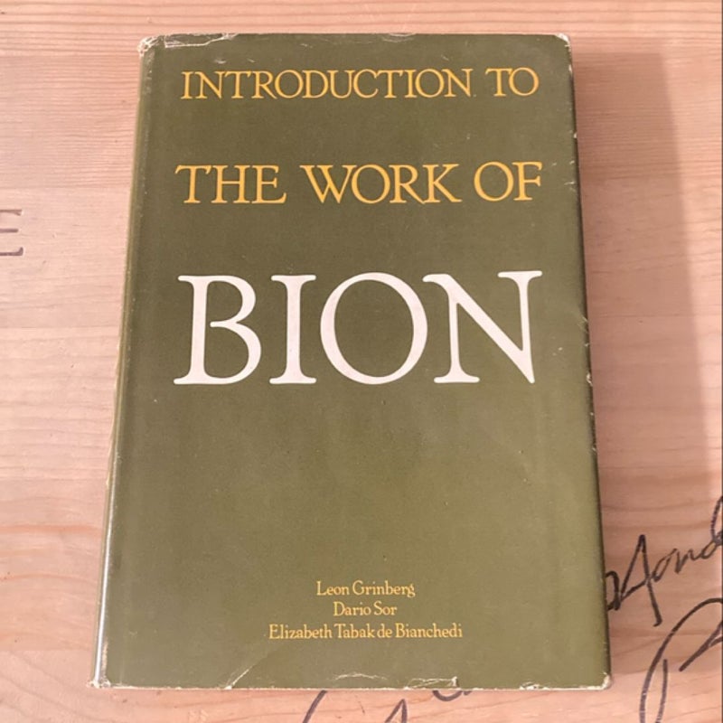 Introduction to the Work of Bion 