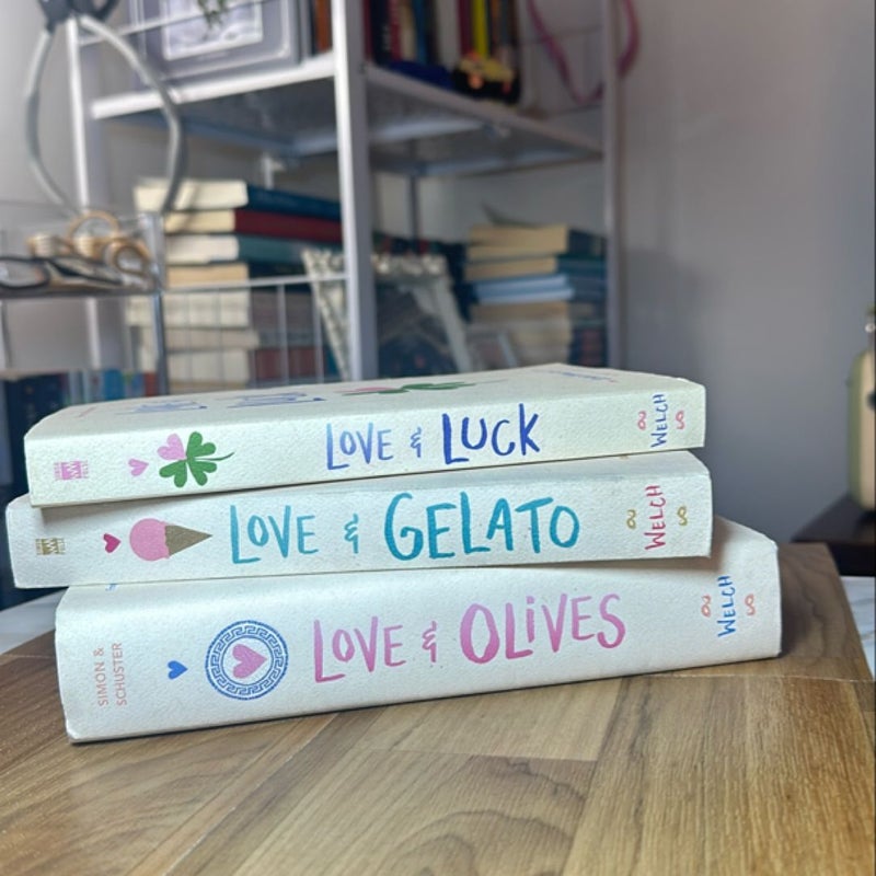 Love and Gelato, Love & Luck, Love & Olives 3 Book Bundle