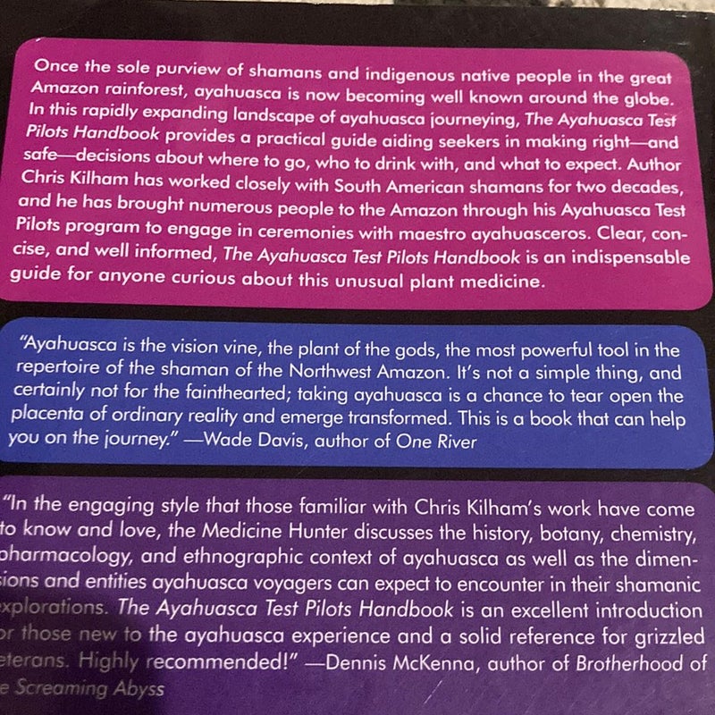 The Ayahuasca Test Pilots Handbook