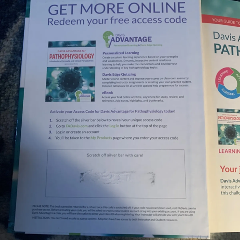 Davis Advantage for Pathophysiology 