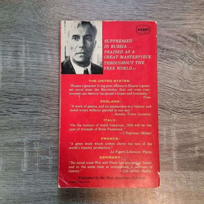 Doctor Zhivago By Boris Pasternak 1960 Second US Printing