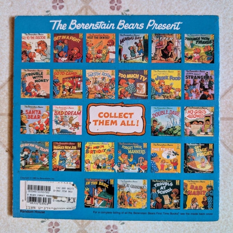 The Berenstain Bears: Forget Their Manners