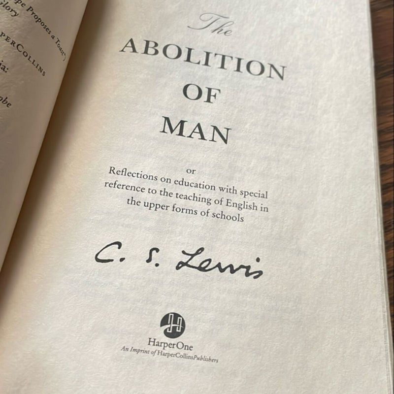 The Abolition of Man