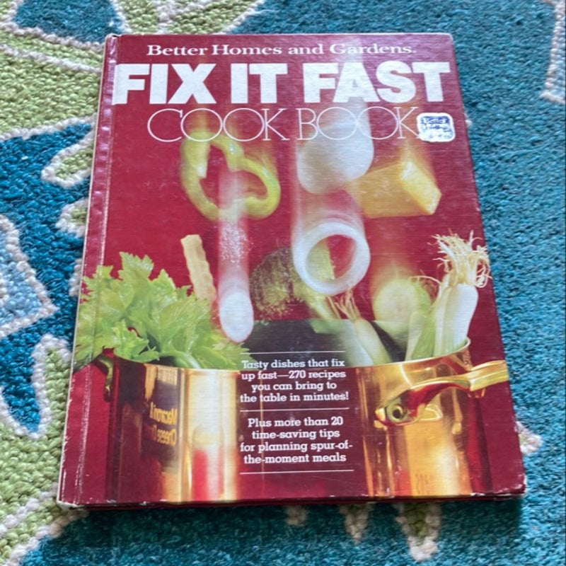 Fix it Fast cookbook