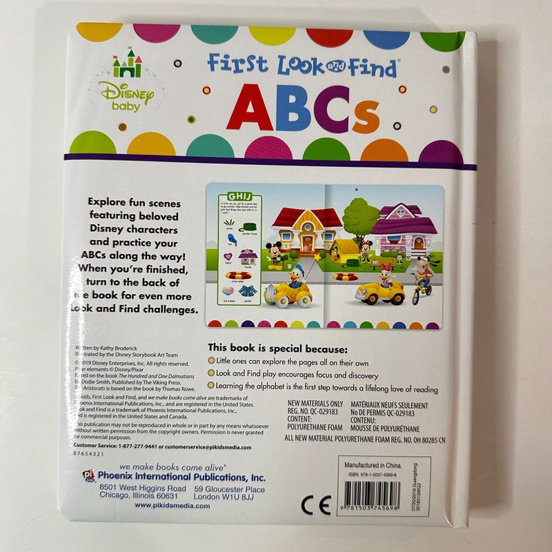 Disney Baby ABCs First Look and Find (Board Book)