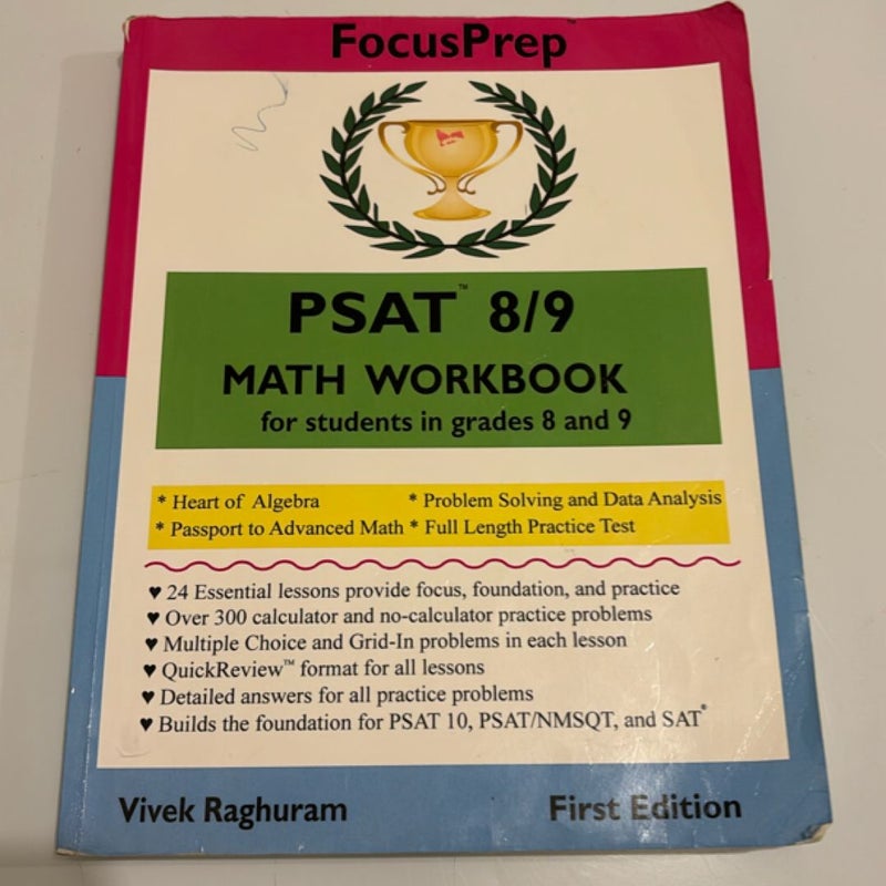 PSAT 8/9 MATH Workbook