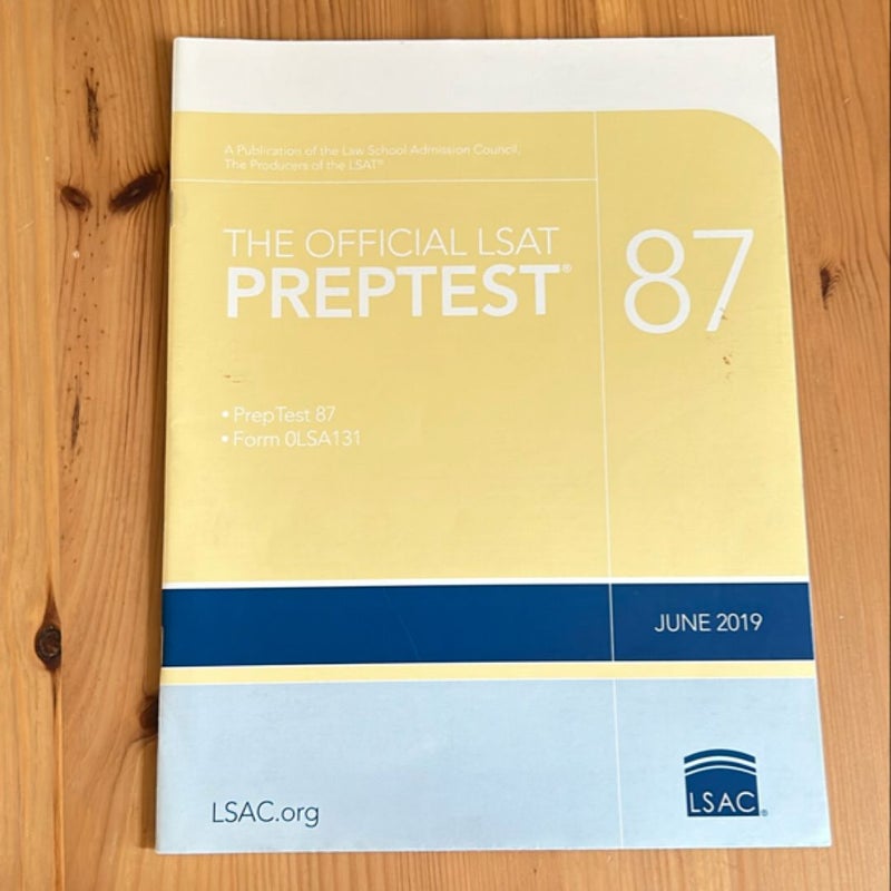 The Official LSAT PrepTest 87