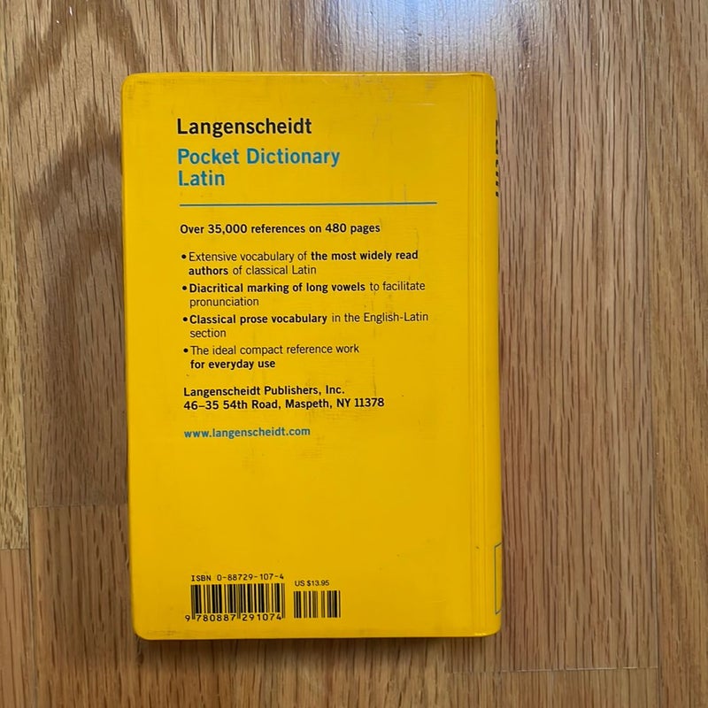 Langenscheidt Pocket Latin Dictionary