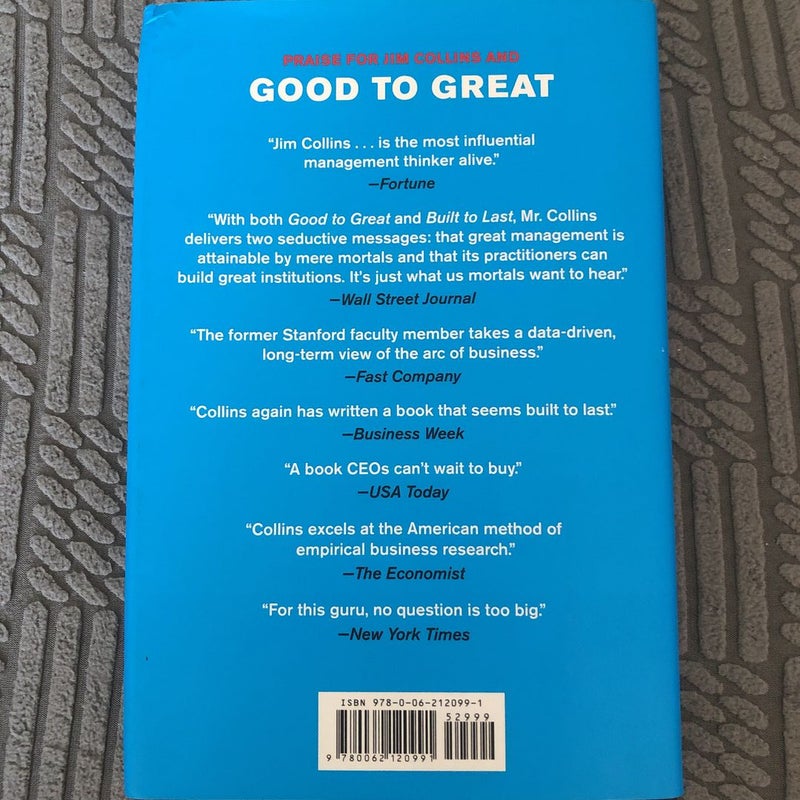  Great by Choice: Uncertainty, Chaos, and Luck-Why Some Thrive  Despite Them All (Good to Great, 5): 9780062120991: Collins, Jim, Hansen,  Morten T.: Books