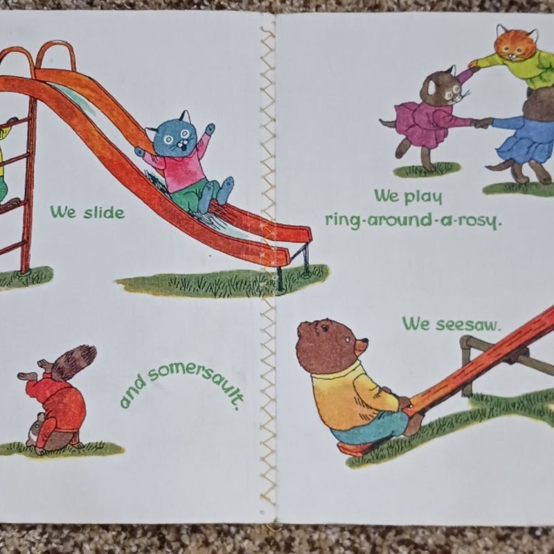 Vintage Children's Book: Richard Scarry's Play Day (Cloth Book 1972)