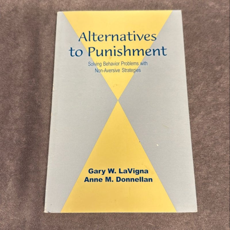 Alternatives to Punishment