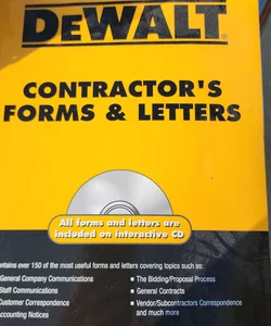 DEWALT Contractor's Forms and Letters