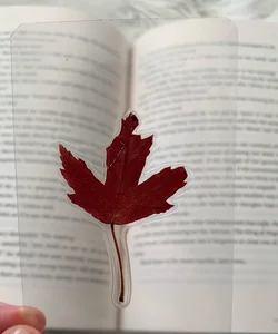Handmade Real Leaf Small Bookmark